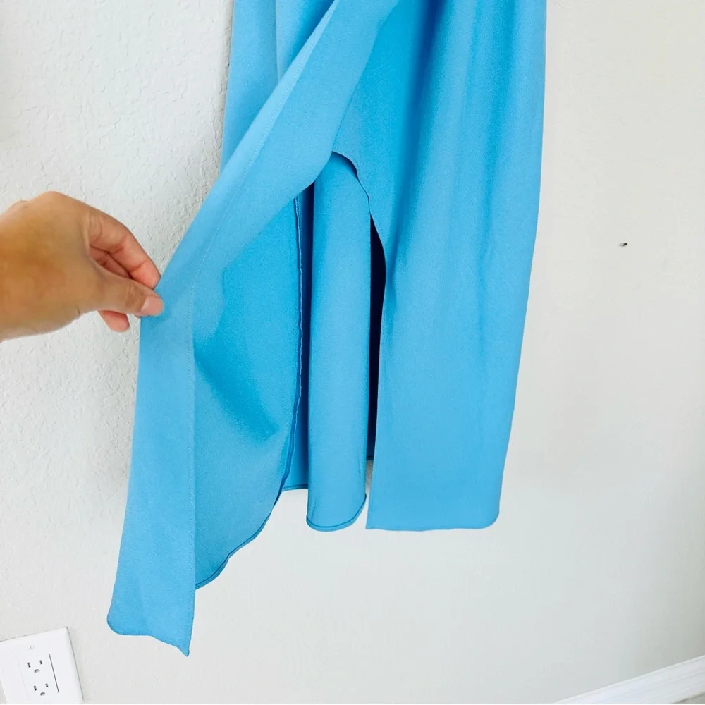 Finders Keepers Calypso Midi Dress Blue Xxs NWT - Picture 7 of 9